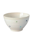 【長期未入荷】波佐見焼 つぐみ 水玉 夫婦茶碗 赤/青