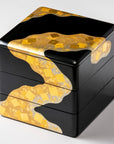 (受注生産品)秀衡塗 重箱 金雲 5.5寸