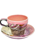 美濃焼 線刻 コーヒーカップ&ソーサーセット
