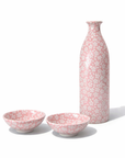 (入荷待ち)美濃焼 桜染め付け酒器セット(ギフトBOX付き)