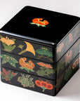 (受注生産品)秀衡塗 古代漆絵重箱 5.5寸