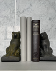 高岡銅器 OMOSHI Bookend Section 「寄り添い犬」