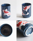 美濃焼 寿司湯呑 錦鯉(NISHIKI GOI)