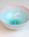 萩焼 お祝い夫婦茶碗セット(ミント&ピンク) 木箱付き