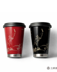 越前漆器 thermo mug URUSHI MOBILE TUMBLER 鳥獣戯画