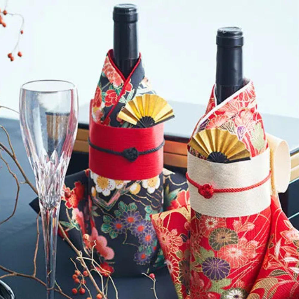 【新規取扱開始】 《Kimono（着物・きもの）ボトルカバー》 の取り扱いを正式に開始。