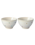 【長期未入荷】波佐見焼 つぐみ 水玉 夫婦茶碗 赤/青