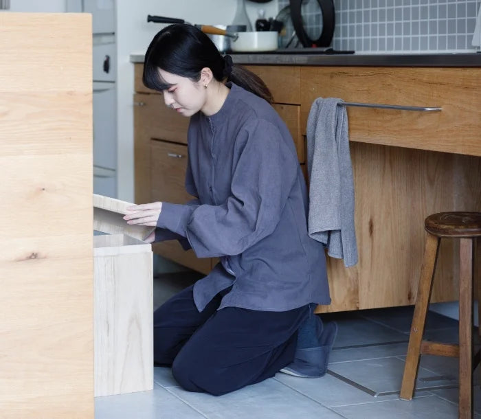 【受注生産】RICE STOCKER 米びつ ライスストッカー 焼桐