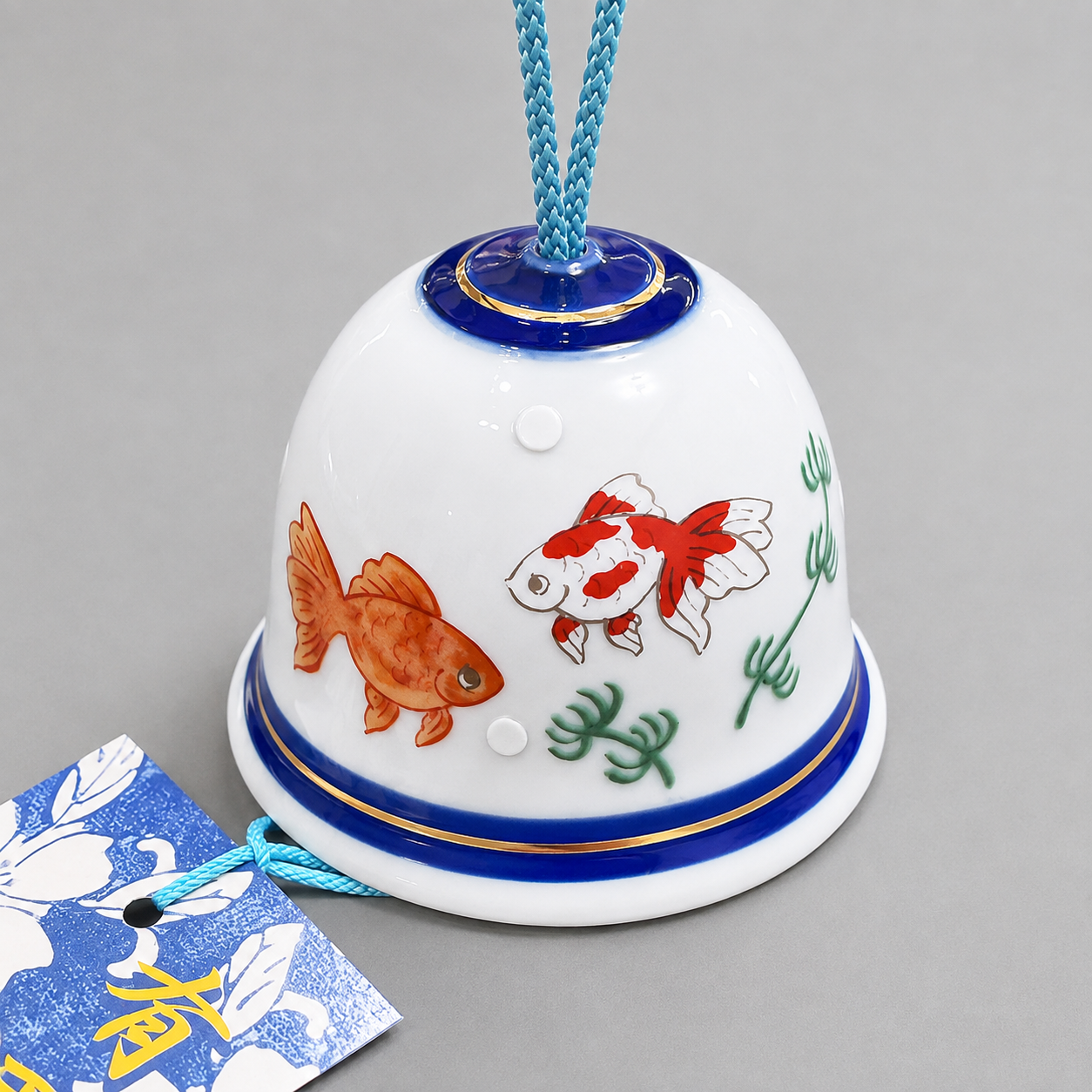 有田風鈴 四季絵（朝顔・金魚・山葡萄）