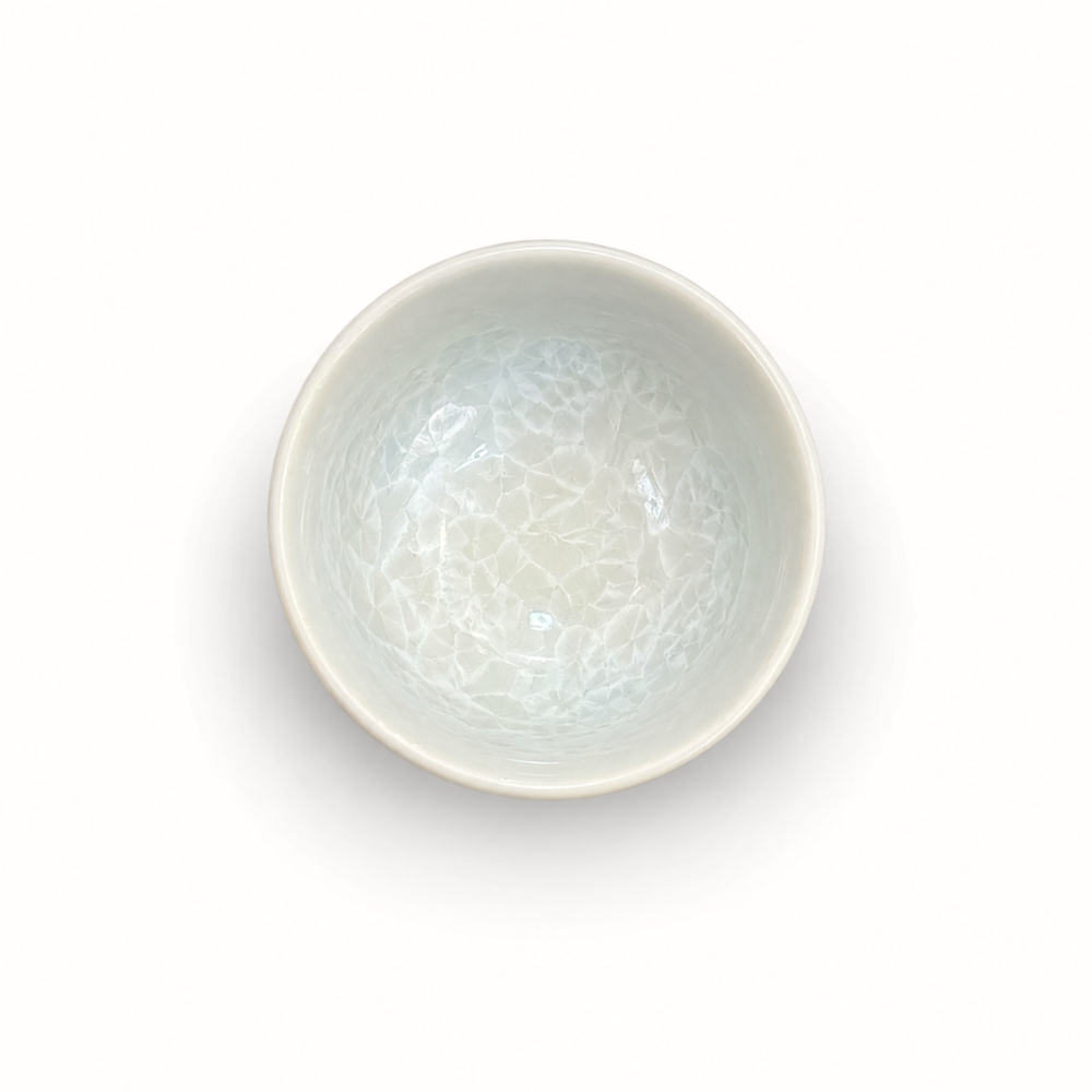 京焼 清水焼 お預け酒器セット 花結晶（白地青）