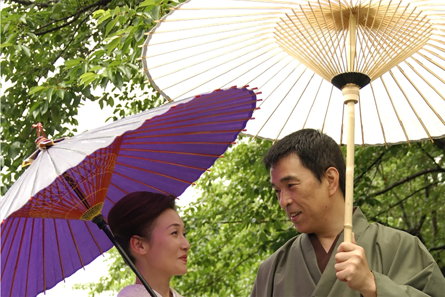京和傘 蛇の目傘 無地