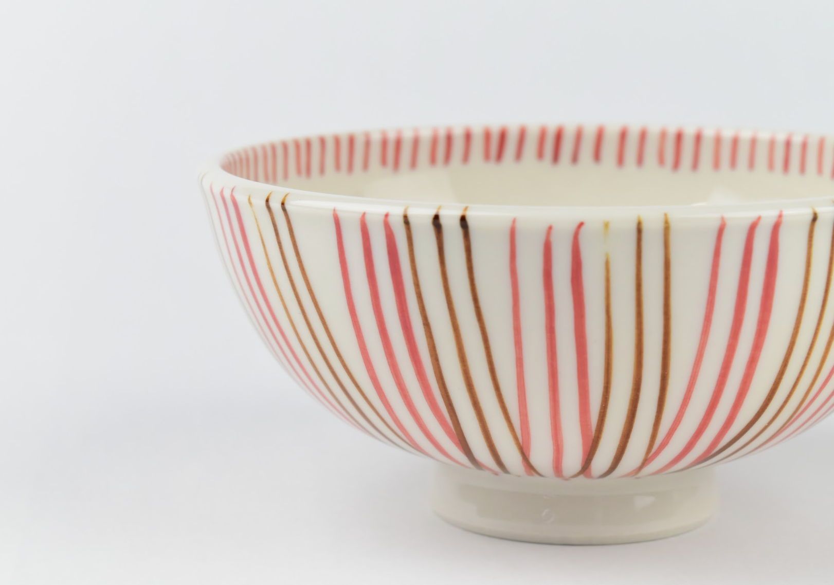 波佐見焼 かるい二色十草 夫婦茶碗 赤茶/青茶