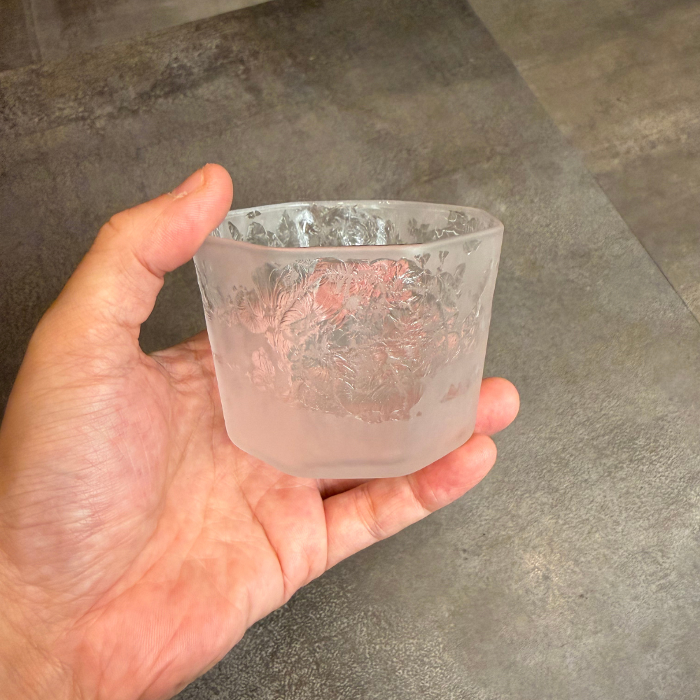 結霜月華  ビアグラス 一対来徳 華雪 ペアセット