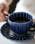 美濃焼 ぎやまん陶 コーヒーカップ＆ソーサー ギフトセット