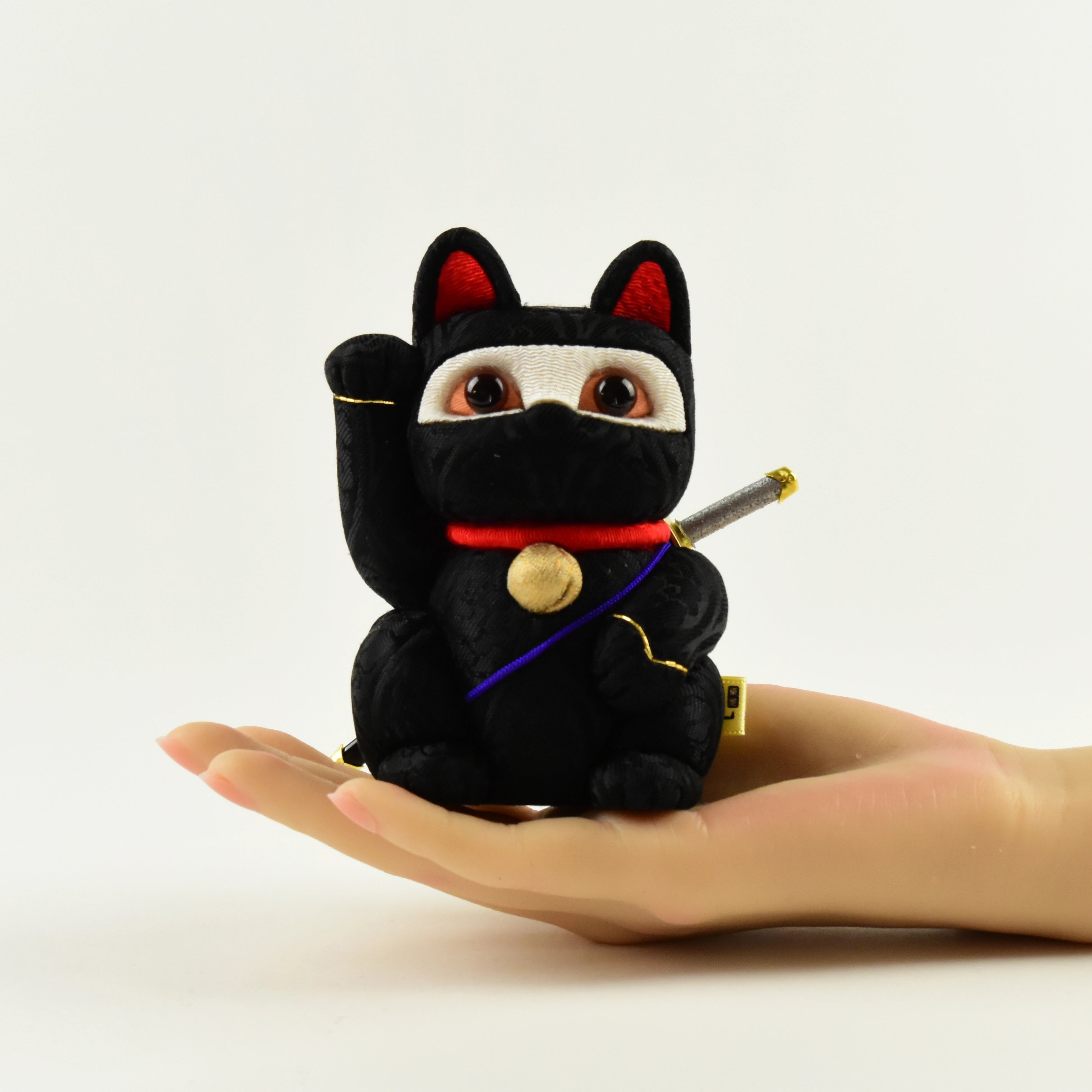 江戸木目込人形 忍者シリーズ 招き猫