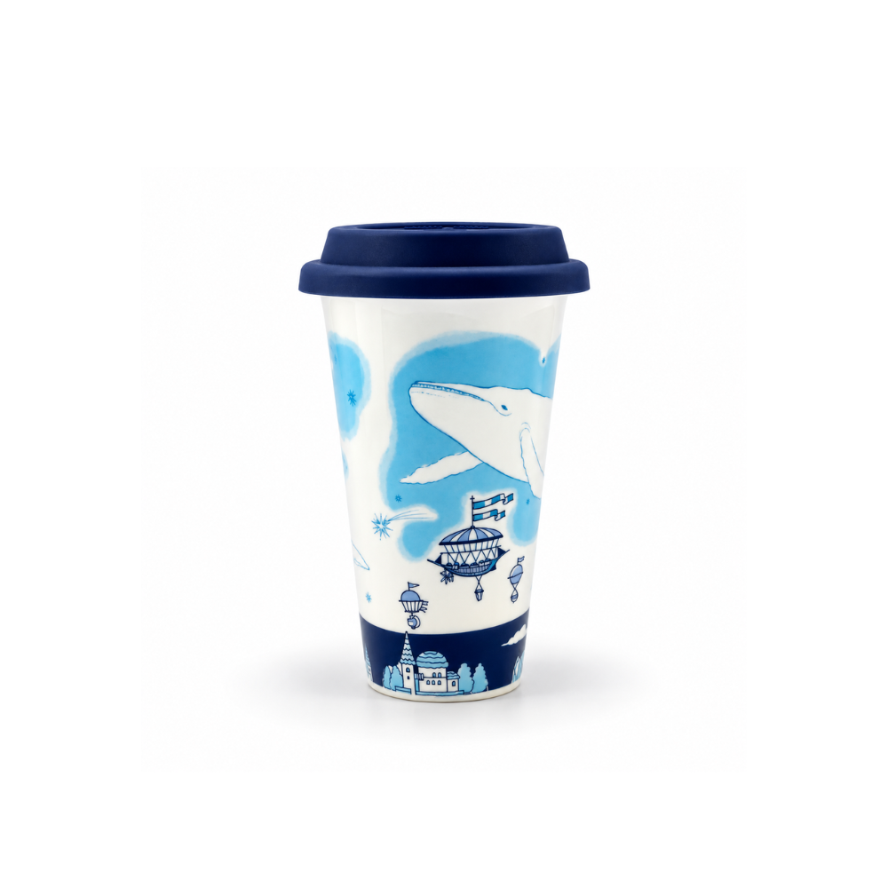 有田焼 Traveling Tumbler 地球儀とくじら 300ml