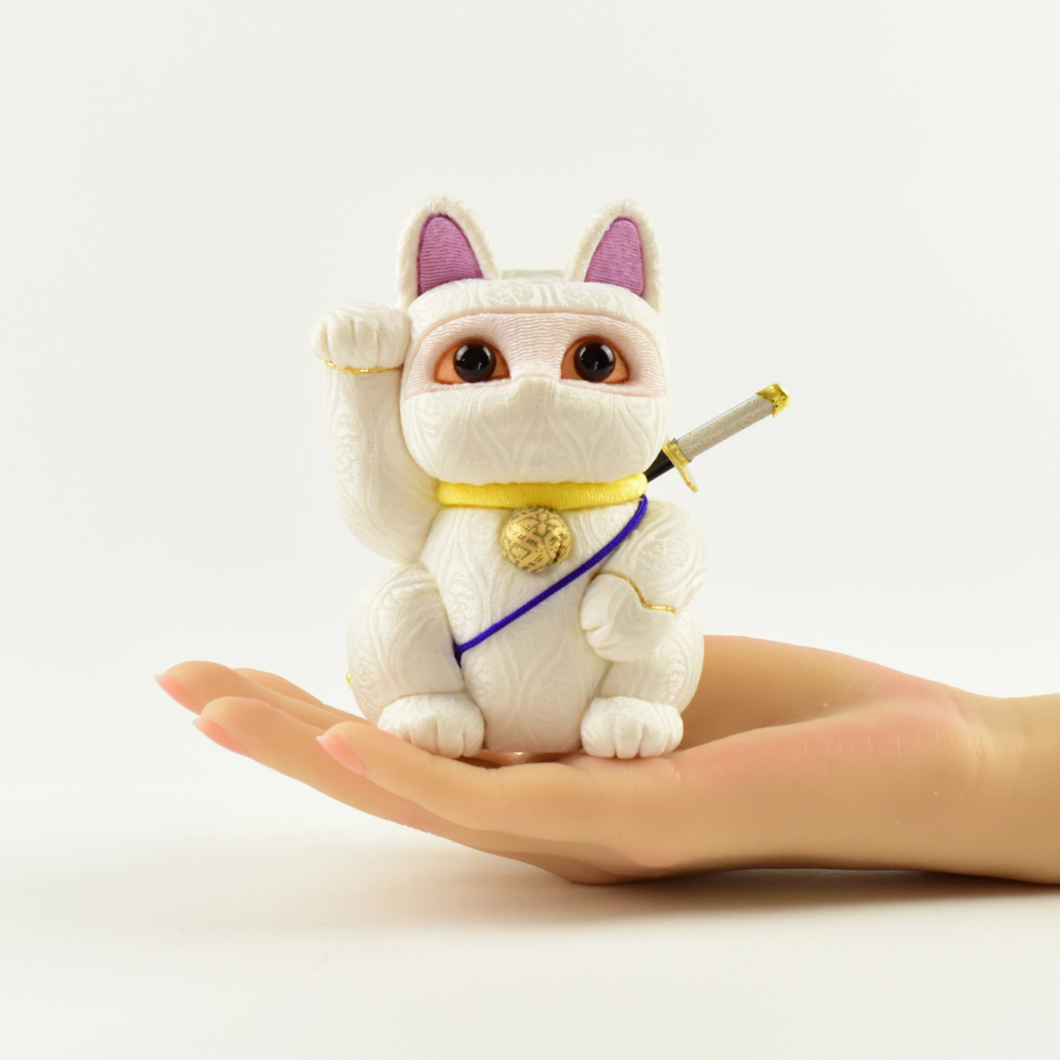 江戸木目込人形 忍者シリーズ 招き猫