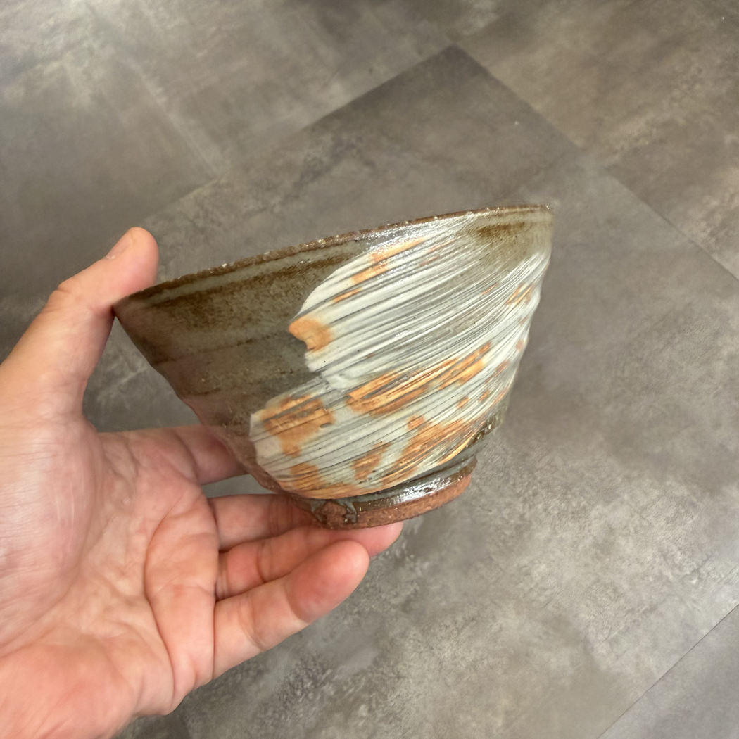 萩焼 お祝い夫婦茶碗　二彩 （化粧箱）