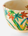 清水焼 京焼 抹茶碗 色絵四季彩花