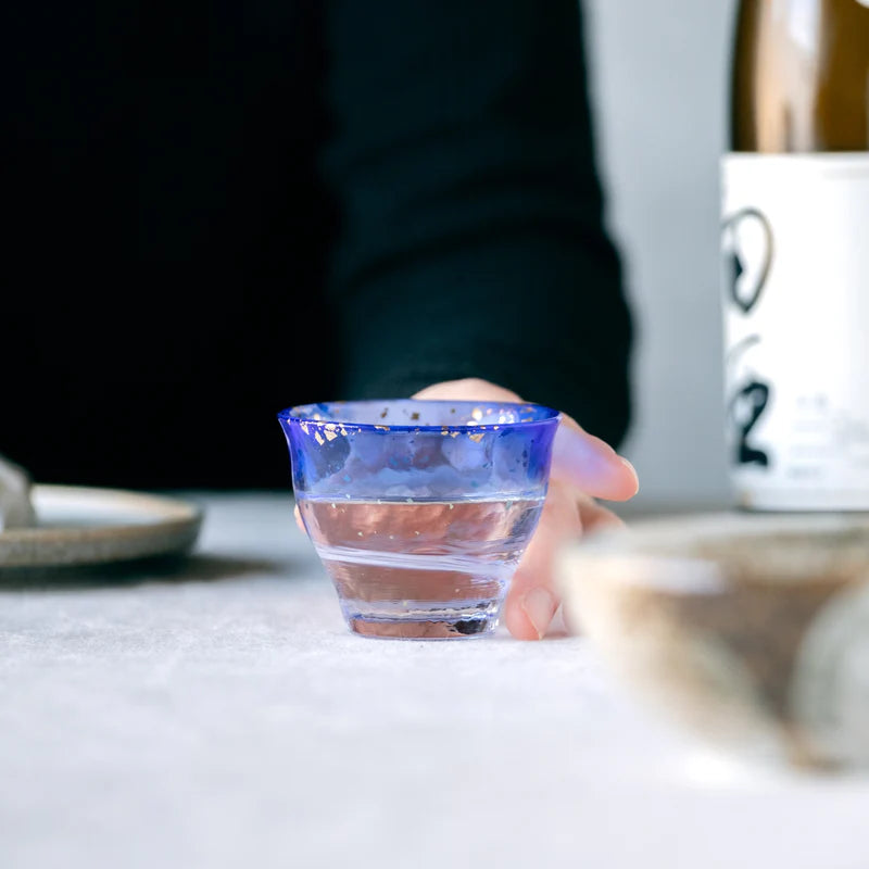 津軽びいどろ 金彩盃