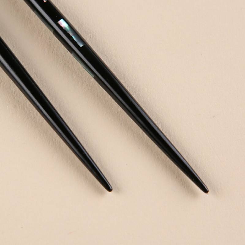 （販売終了）若狭塗り 夫婦箸 貝きりこ 23.5cm/21.5cm 桐箱入り