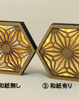 透華燈 麻の葉 パネル照明