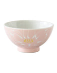 波佐見焼 一珍花霞 夫婦茶碗 ピンク/ライラック