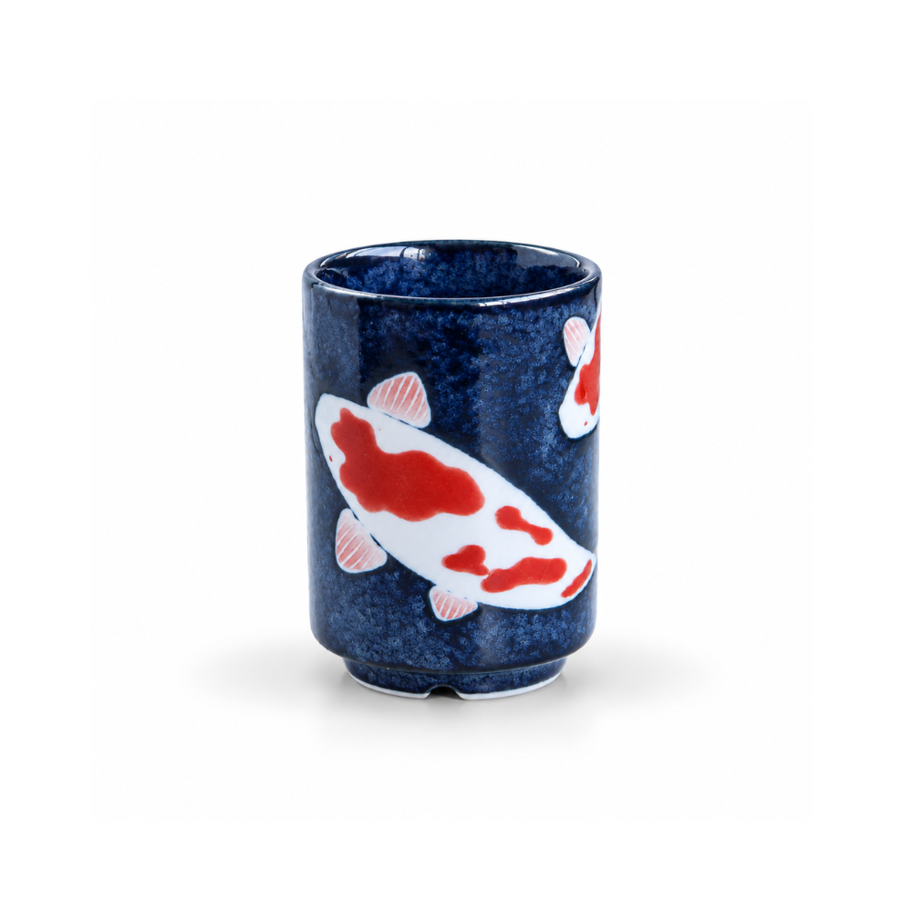 美濃焼 寿司湯呑 錦鯉（NISHIKI GOI)