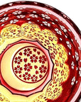 江戸切子  砂切子 月夜桜