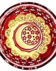 江戸切子  砂切子 月夜桜