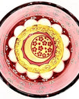 江戸切子  砂切子 月夜桜