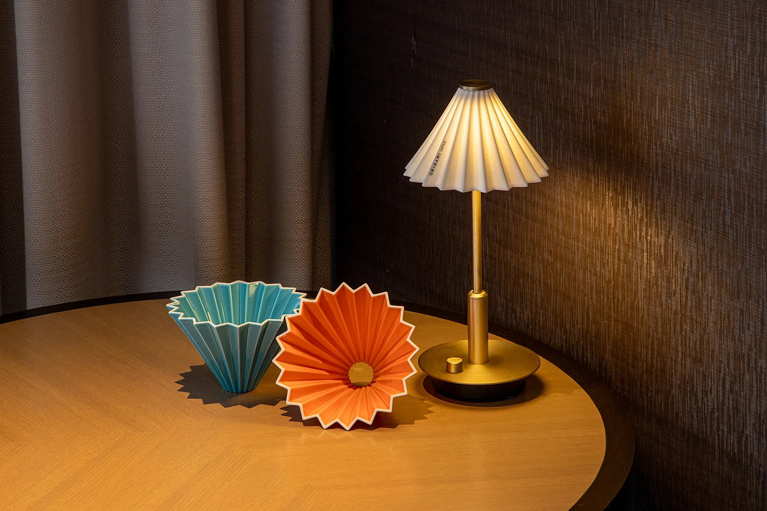 ポータブルライト ORIGAMI LAMP ブラス×マットカラー