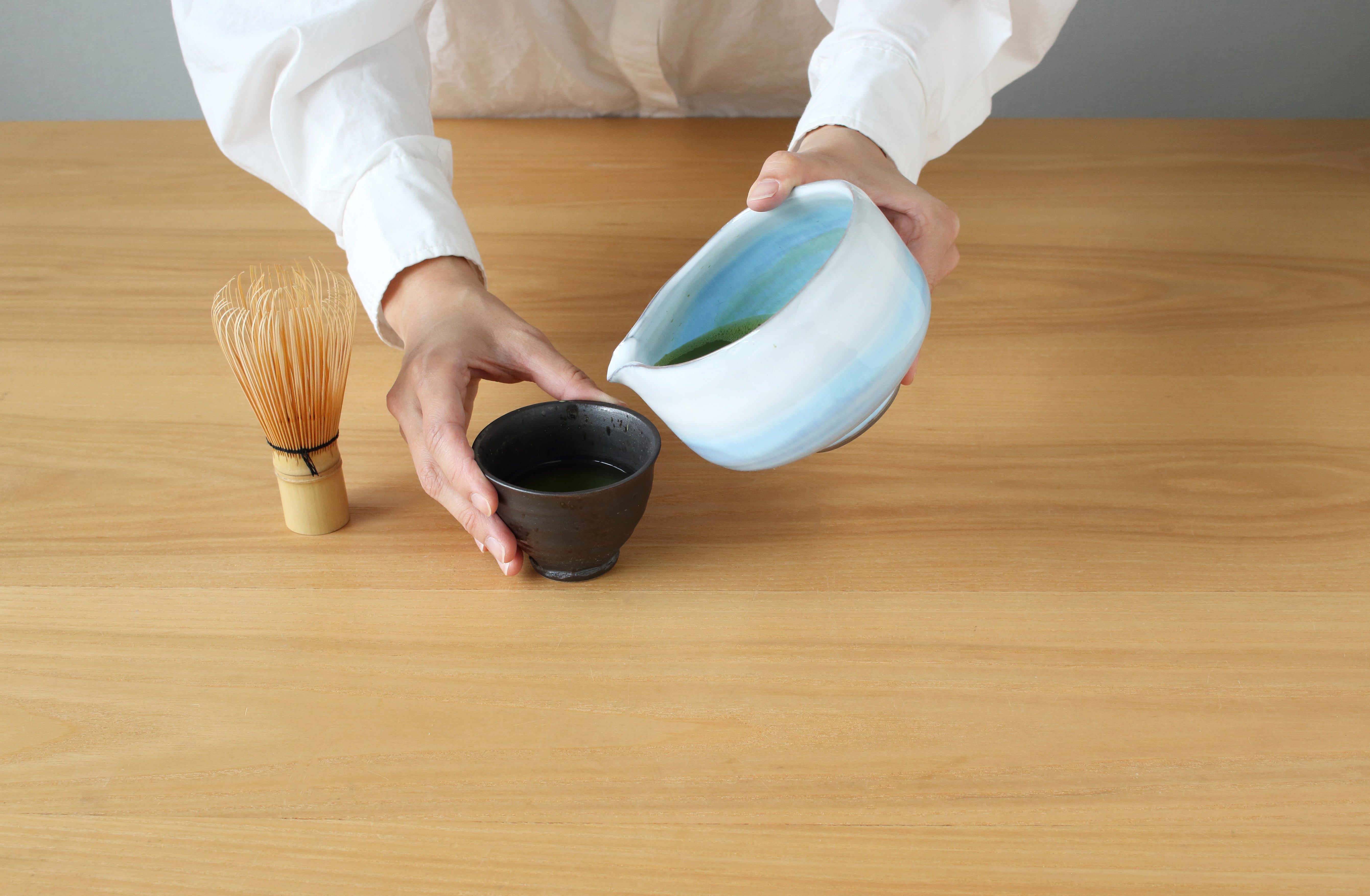 波佐見焼  片口抹茶碗3点セット