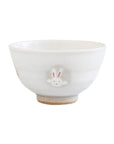 （完売）波佐見焼 白うさぎ 夫婦茶碗 赤/錆