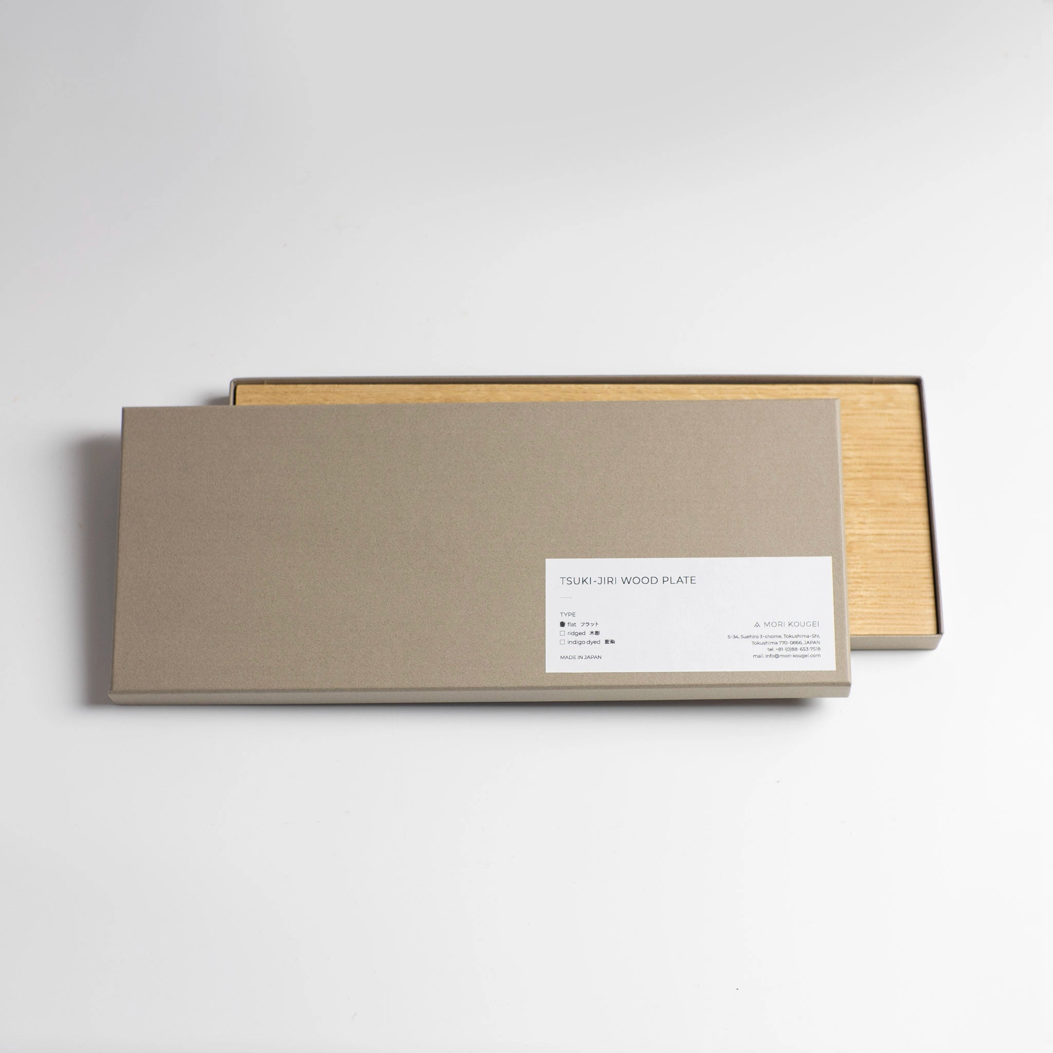 TSUKI-JIRI WOOD PLATE フラット S/M