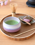 波佐見焼 お抹茶椀3点セット  紫式部