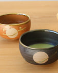 波佐見焼  抹茶碗 月映え（焼締め造り）
