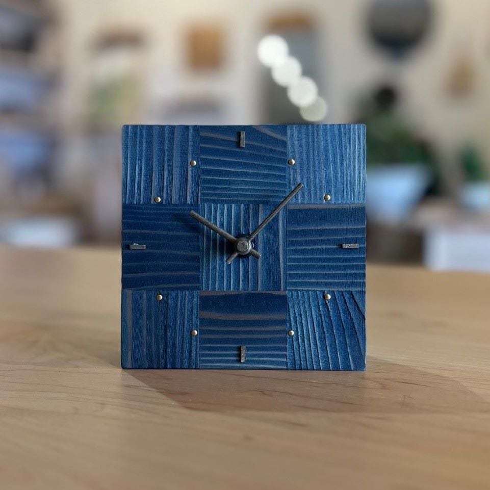 NENRIN CLOCK 大正浪漫 市松 中藍 （藍染め）S/M