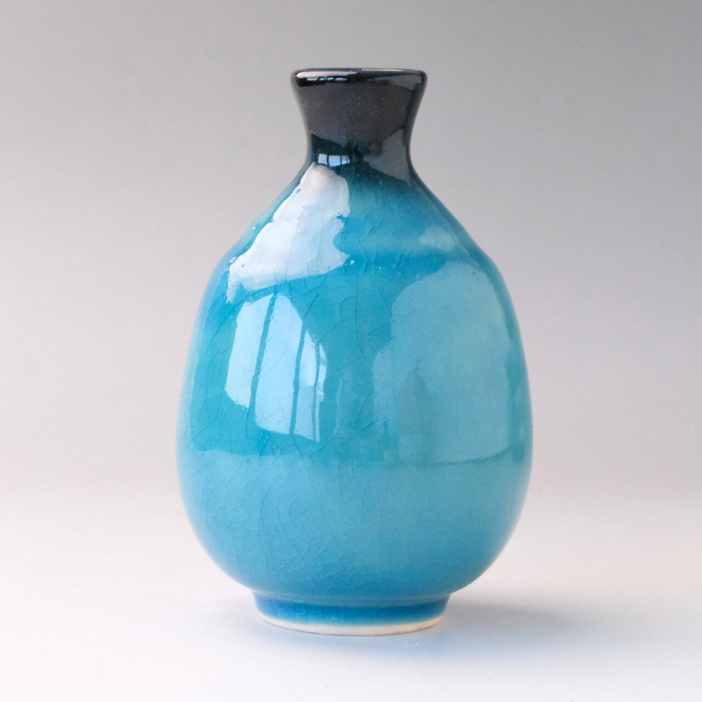 美濃焼 トルコ貫入酒器揃