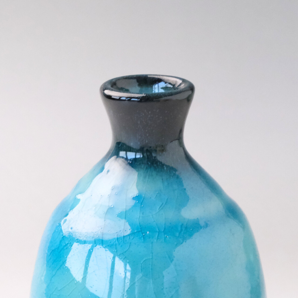 美濃焼 トルコ貫入酒器揃