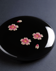 琉球漆器 堆錦 桜 手鏡