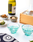 （販売終了）津軽びいどろ 酒器 みずばしょう酒器セット